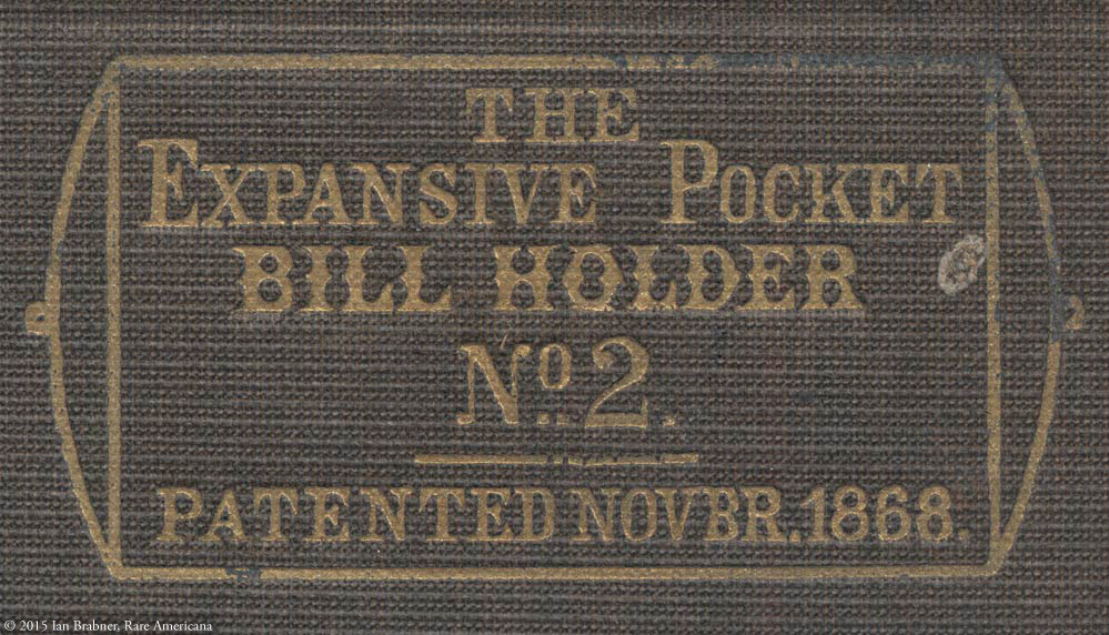 An Expansive 1868 Pocket Bill Organizer